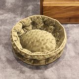 Round Luxury Bed for Dog Pet Round Memory Foam Orthopedic Dog Bed
