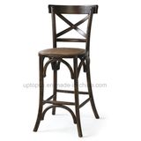 Retro Wooden X Back High Dining Chair Without Armrest (SP-EC457)