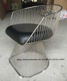 Modern Metal Leisure Restaurant Cushion Replica Outdoor Wire Chair
