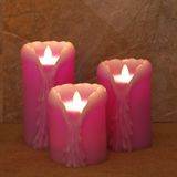 3PCS/Set LED Electronic Flameless Candle Lights Flame Flashing Tears Simulation Candle Lamp Birthday Party Wedding Home Decor