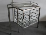 Luxury Bar Furniture Stainless Steel Trolley, Wine Cart