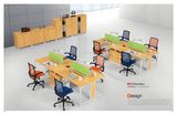 Modern Furniture Office 4 Person Wooden Workstation