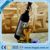 Wine Bottle Holder and/or Decorative Sculpture Yellow Elephant Polyresin