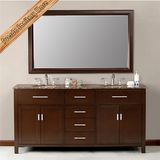 Fed-1058 72 Inch China Granite Top Double Sinks Modern Big Bathroom Cabinets
