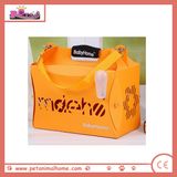 Portable Plastic Pet Bed in Orange