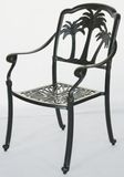 Garden and Patio Cast Aluminum Dining Chair for Outdoor Furniture and Backyard