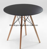 Hot Selling High Quality Wood Leg PE Table