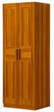 2 Doors Wardrobe Padauk Wood Color Bedroom Wardrobe