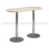 Wholesale Cast Iron High Bar Table with Double Legs and HPL Table Top (SP-BT661)