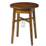 Lightly Distressed Medium Oak Stain Finish Wood Dining Table Designs