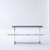 Black Glass Top Console Table with Home Style