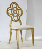 Gorgeous Designing Hotel Metal Frame Chair with Flower Shap Back