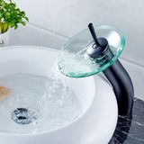 Normal Glass Bathroom Tub Waterfall Faucet Mixer