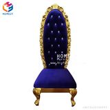 Wedding Event Wooden White and Silver King and Queen Chair Hly-Sf70