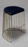 Replica Metal Restaurant Stackable Blue Wire Bar Stools Dining Chairs