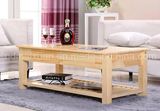 Solid Pine Wood Desk Modern Desk Living Room Desk Tea Table Fashion Tea Table Drawers Tea Table (M-X2516)