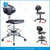 PU Lab Stool ESD Laboratory Furniture Chair with Footring