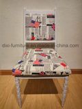 Romantic Wedding Banquet Aluminum White Wedding Garden Chairs