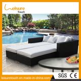 Pool Beach Holiday Resort Garden Furniture Rattan Double Daybed Lounger Sofa Chair