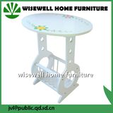 Wood Living Room Side End Table for Magazine (W-T-866)
