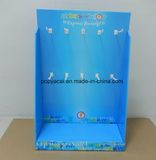 Small Cadboard Floor Display Stand, Au PDQ with Plastic Hook for Earphone