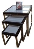 Glass Garment Wooden Table for Home