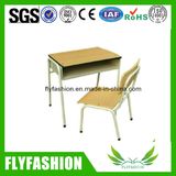 Wooden Popular Classroom Single Desk and Chair (SF-46B)