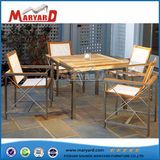 Solid Wood Table Top Square Coffee Table Set