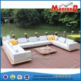 Teak+ Quick Dry Foam +Fabric Outdoor Sofa Set for Patio