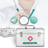 Household Medical First Aid Box with Lock and Portable Handle