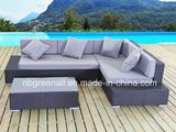 PE Rattan & Aluminum Furniture, Corner Rattan Sofa Outdoor Furniture