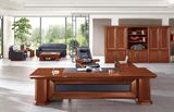 Antique Walnut Wood Veneer MDF Office Furniture Luxury
