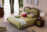 2017 Wooden Frame Soft Leather Bed for Bedroom Home Furniture