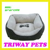 Soft Square Woolen Dog Bed (WY150810)