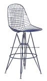 Modern Restaurant Knock Down Steel Wire Eames Side Bar Chairs