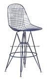 Modern Restaurant Knock Down Steel Wire Eames Side Bar Chairs