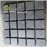 Black Basalt Paving Setts Meshed Cobble Stone for Garden/Patio/Walkway/Driveway