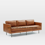 Industrial Style Living Room Italy Vintage Real Leather Sofa