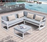 Patio Garden Home Hotel Office Joya Aluminum Lounge Outdoor Morden Sofa (J678)