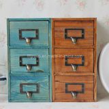 Antique Color Customized Wooden Cabinet with Multi-Drawers in Different Color