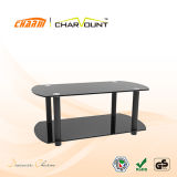 Classic Design 2 Shelf Glass TV Stand Table (CT-FTVS-K210BM)
