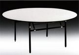 Plywood Top Metal Base Folding Round Banquet Table