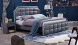 Bedroom Furniture PU/Leather Double/King Soft Bed with Headboard