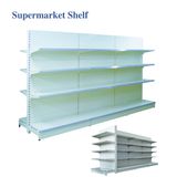 Flat Back Supermarket Wall Metal Island Gondola Rack Shelves