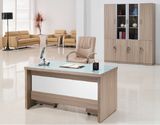 New Modern Wood Office Staff Glass Computer Desk