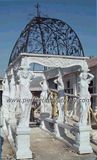 Stone Marble Garden Pavilion for Antique Outdoor Decoration (GR012)