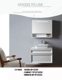 Solid Oak Wood Floor Standing Bathroom Vanity PVC Cabinet