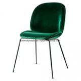 Replica Beetle Stackable Fabric Chair for Restaurant or Bar with Stainless Steel Legs