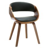 Faux Leather Bentwood Dining Chair