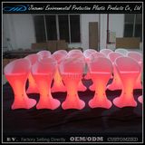 PE Material Rorational Moulding Plastic LED Lighted Bar Chair